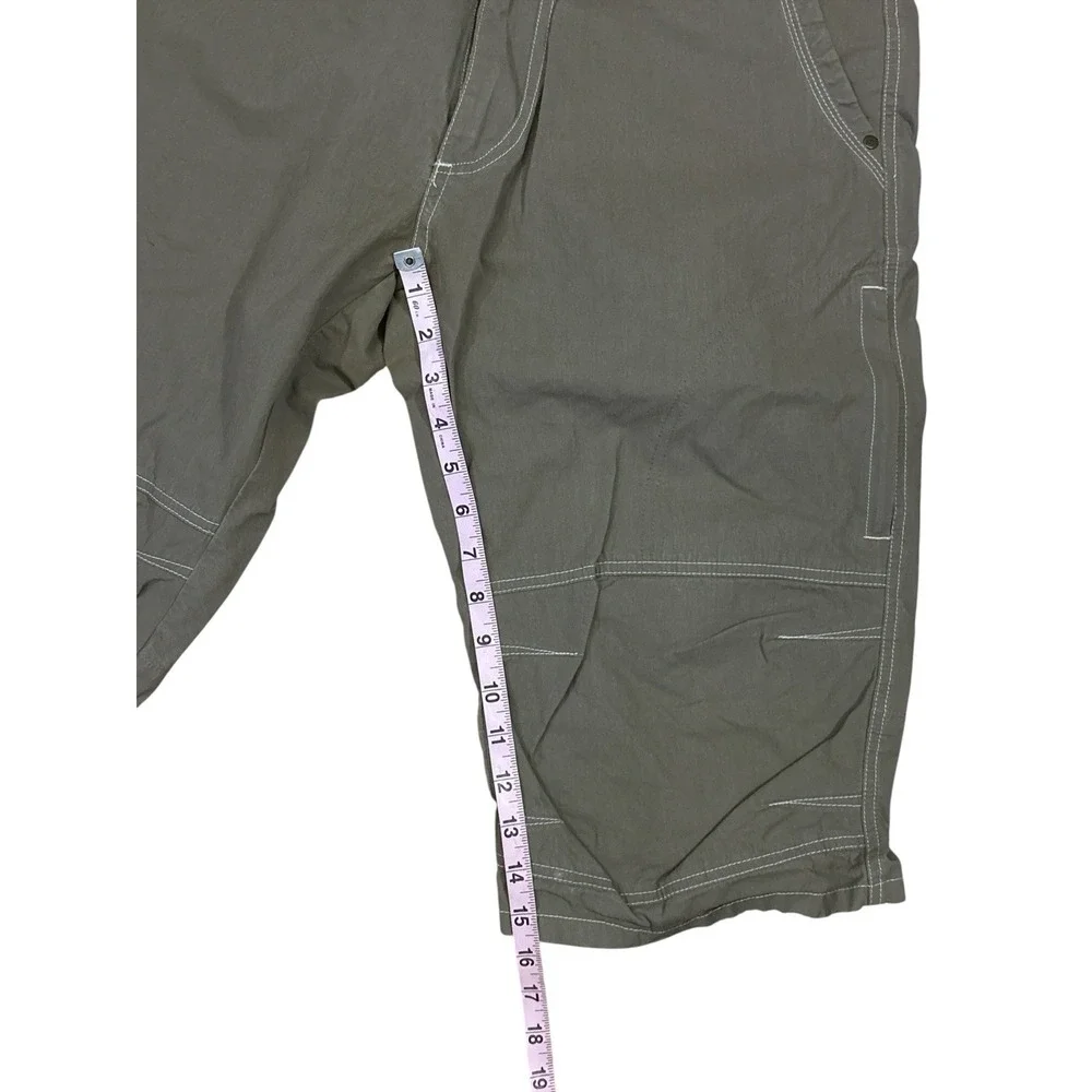 Kuhl Shorts Mens 33 Brown Boulder Vintage Patina Dye 17" Inseam Hiking Cargo - Picture 4 of 6